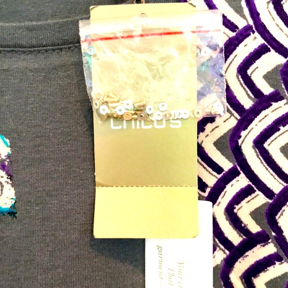 Chico’s  Hand-Beaded Shirt - Picture 5 of 6